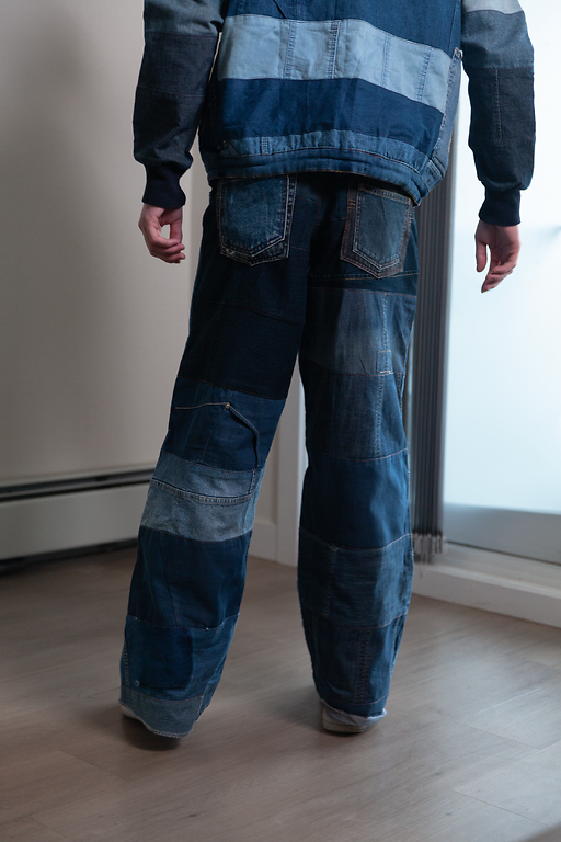 Blockwork Denim Pants