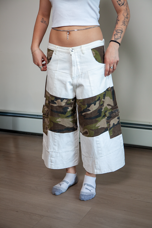 White and Camo Jort