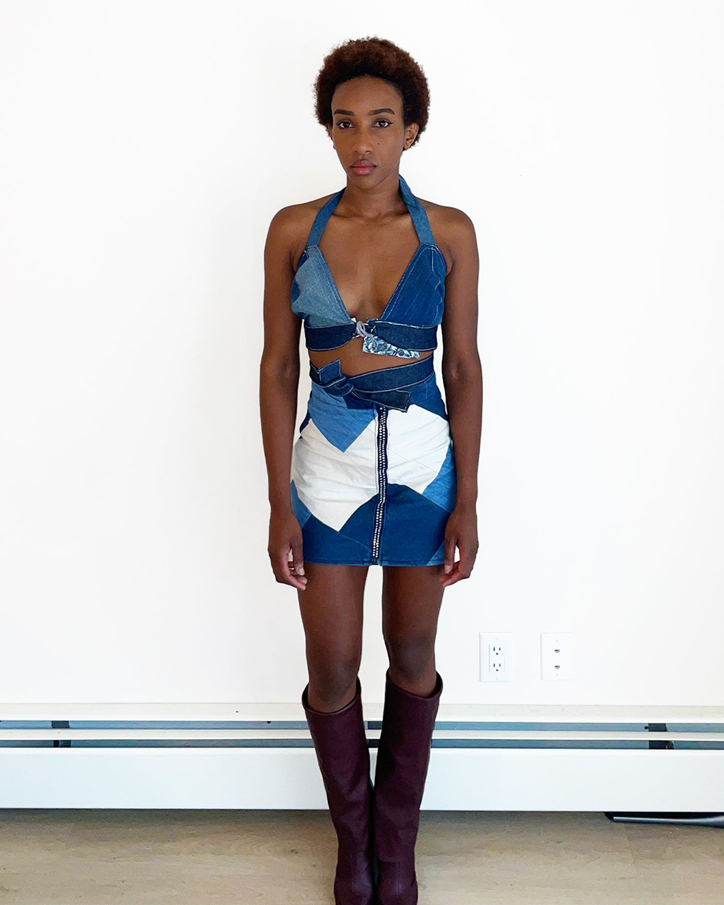 Upcycled Symmetry skirt