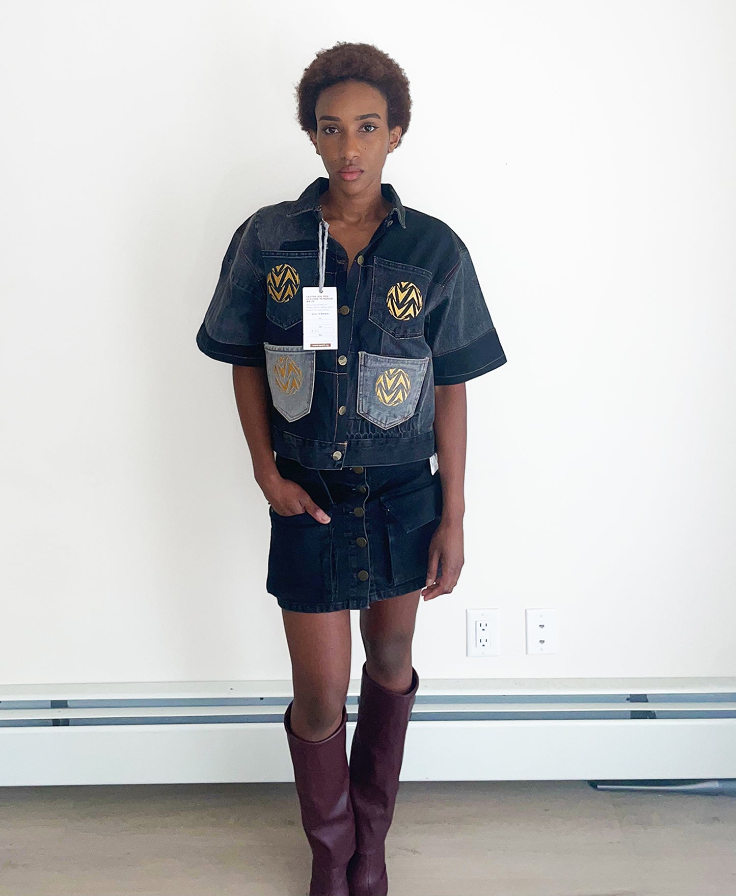 Upcycled Monarch crest Jacket
