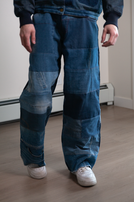 Blockwork Denim Pants